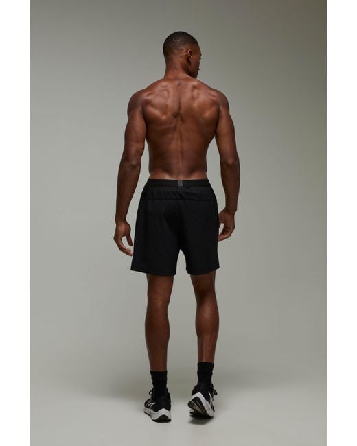 BoohooMAN Black Active Ripstop 5Inch Short