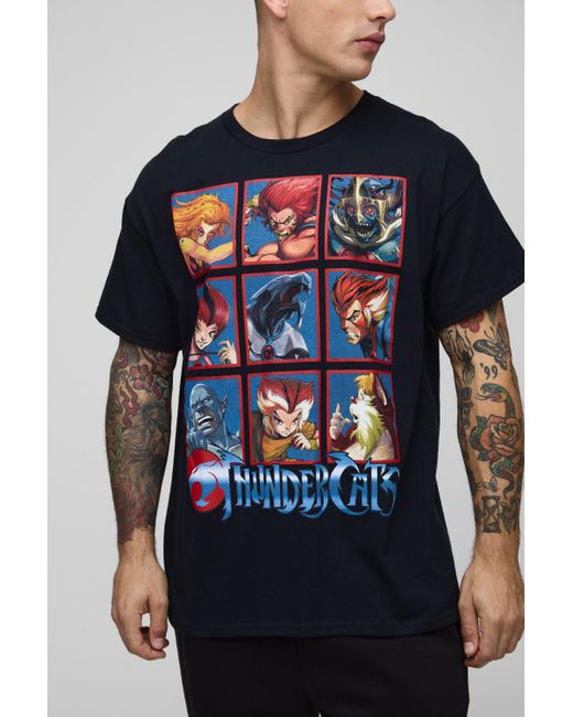 BoohooMAN Blue Regular Fit Thundercats License Graphic T Shirt for men