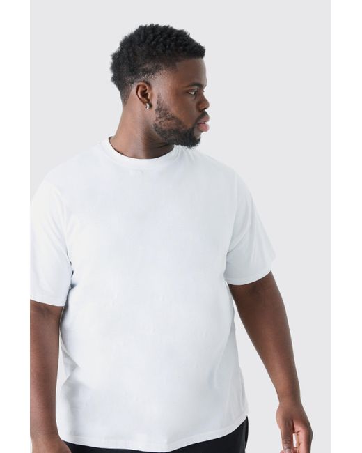 BoohooMAN White Plus 2 Pack Basic T-shirt for men