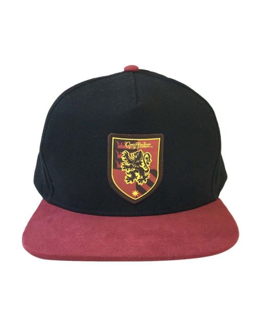 BoohooMAN Black Harry Potter Gryffindor Snapback Cap for men