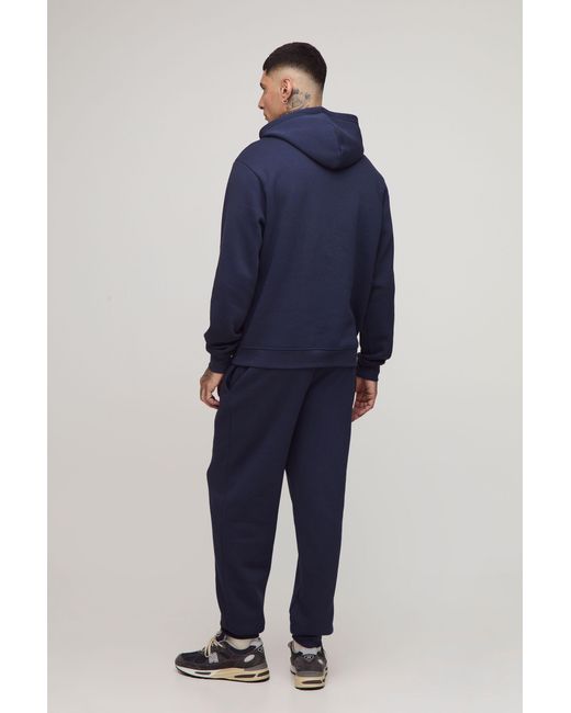 BoohooMAN Blue Tall Basic Regular Fit Sweatpants for men