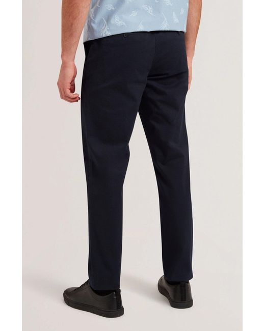 BoohooMAN Blue Bernads Reg Fit Chino Navy for men