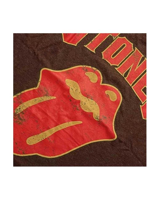 BoohooMAN Red The Rolling Stones Gothic Text T-shirt for men