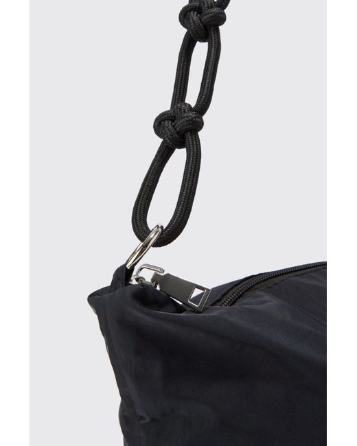 BoohooMAN Blue Rope Strap Detail Sling Bag for men