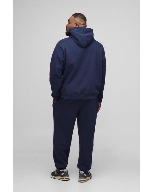 BoohooMAN Blue Plus Basic Regular Fit Jogger for men