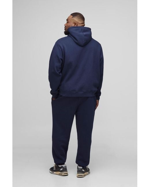 BoohooMAN Blue Plus Basic Regular Fit Jogger for men