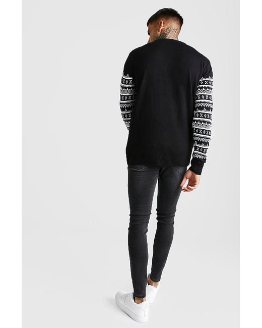 boohooman grey jumper