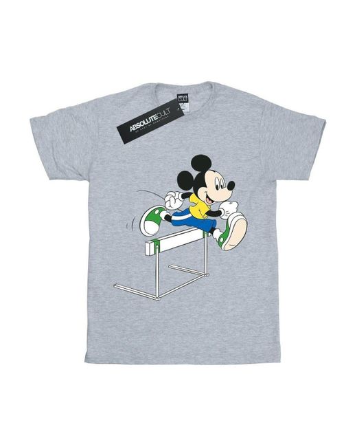 BoohooMAN White Disney Mickey Mouse Hurdles T-shirt for men