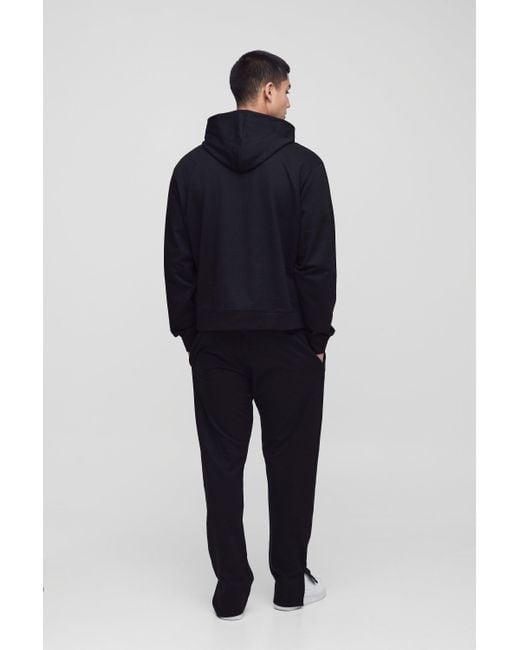 Sudadera Tall Básica Oversize Recta Con Capucha Boohoo de color Blue