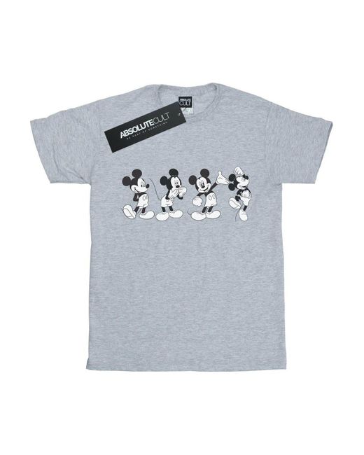 BoohooMAN White Disney Mickey Mouse Four Emotions T-shirt for men