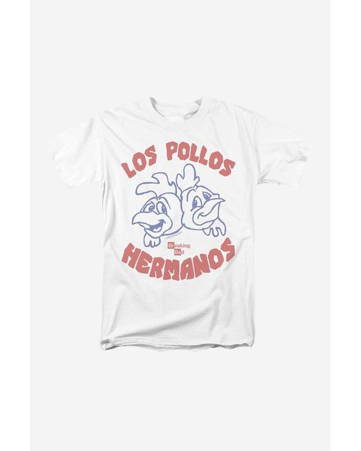 BoohooMAN Breaking Bad Breaking Bad Los Pollos Hermanos Mens T-shirt White for men