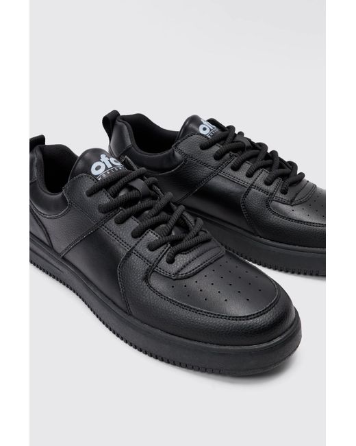 Boohooman chunky trainers in black clearance