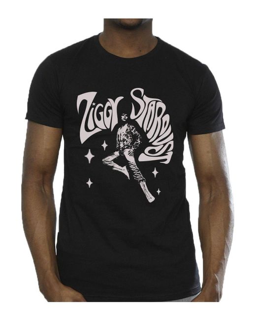 BoohooMAN Black David Bowie Ziggy Pose T-shirt for men