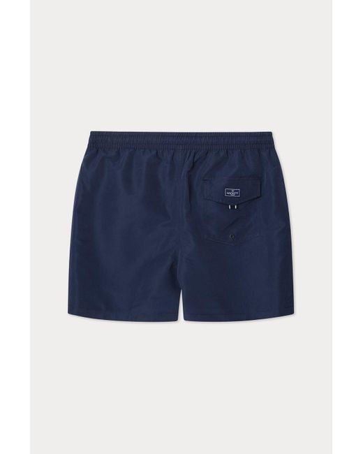 BoohooMAN Blue Icon Solid Swimshort Navy for men