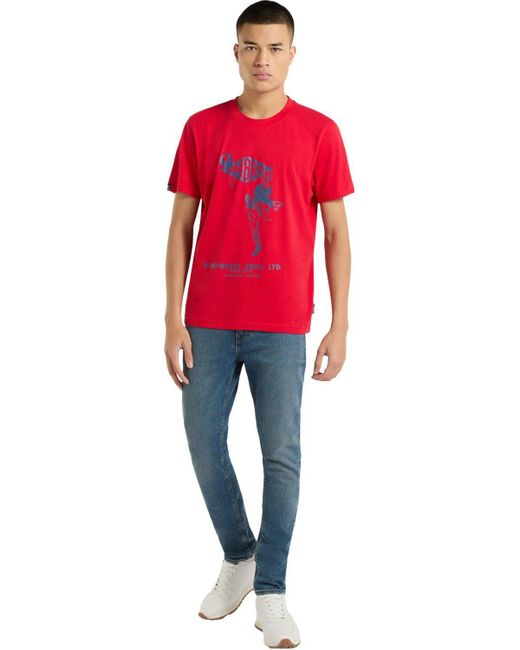 BoohooMAN Red Umbro Humphreys Bros T-shirt for men