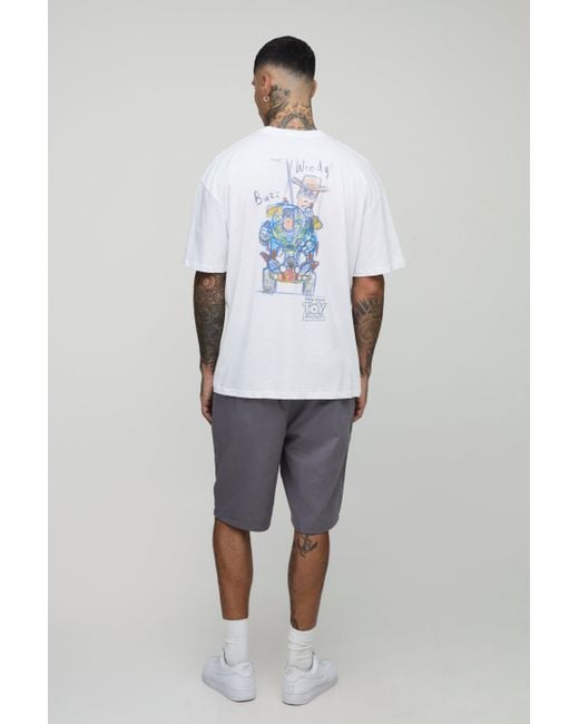 Boohoo White Tall Oversized Disney Toy Story License T-Shirt