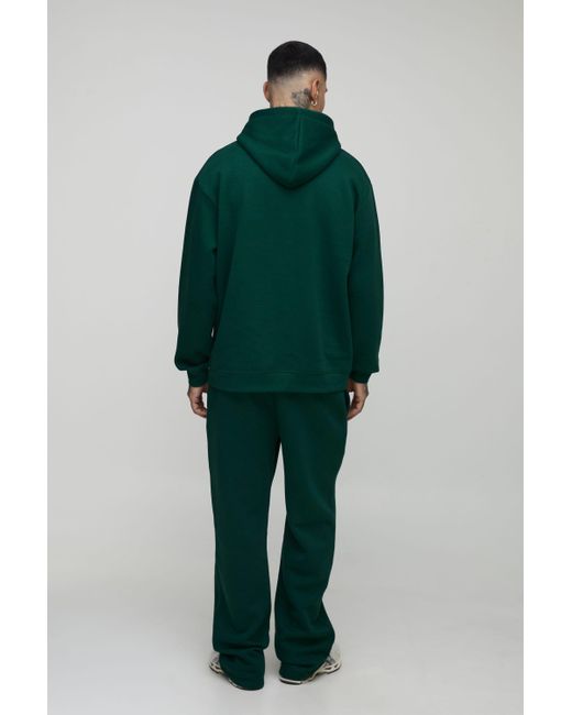 BoohooMAN Green Tall Basic Oversized Over The Head Hoodie for men