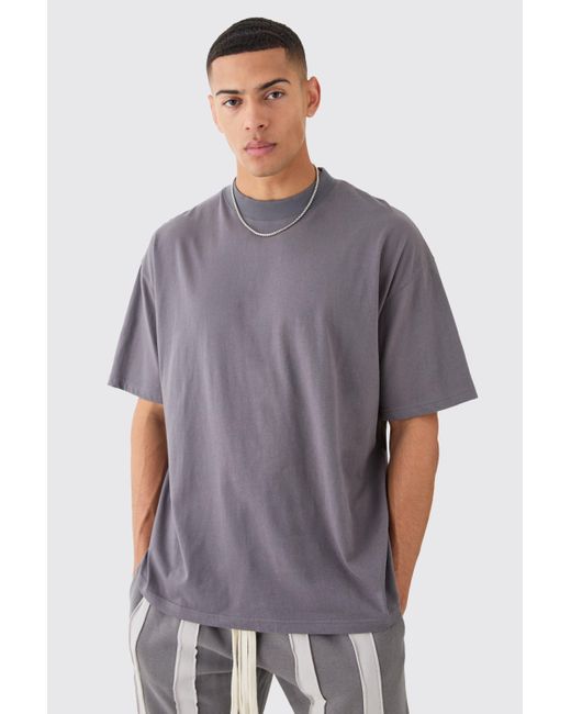 BoohooMAN Multicolor Oversized Extended Neck T-shirt for men