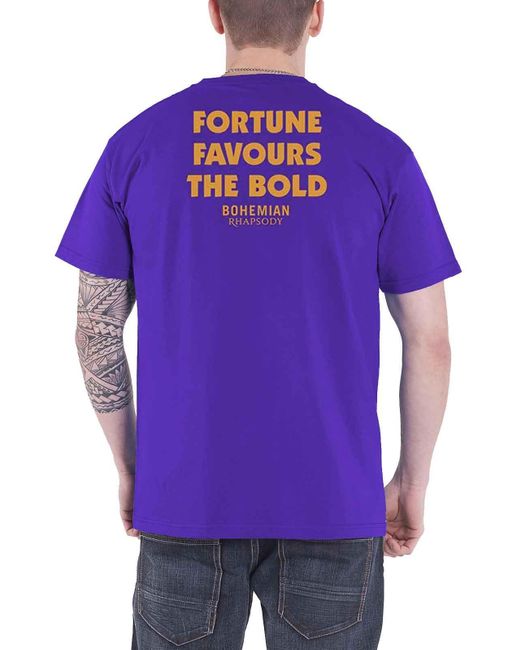 BoohooMAN Purple Queen Bohemian Rhapsody Fortune T Shirt for men