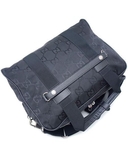 BoohooMAN Blue Gucci Preloved GG Plus Briefcase Unisex - Black Business Bags for men