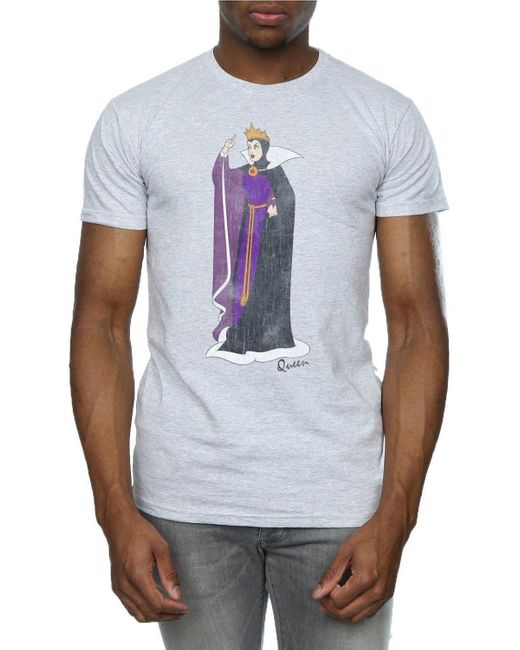 BoohooMAN Blue Disney Snow White Classic Evil Queen Grimhilde T-shirt for men