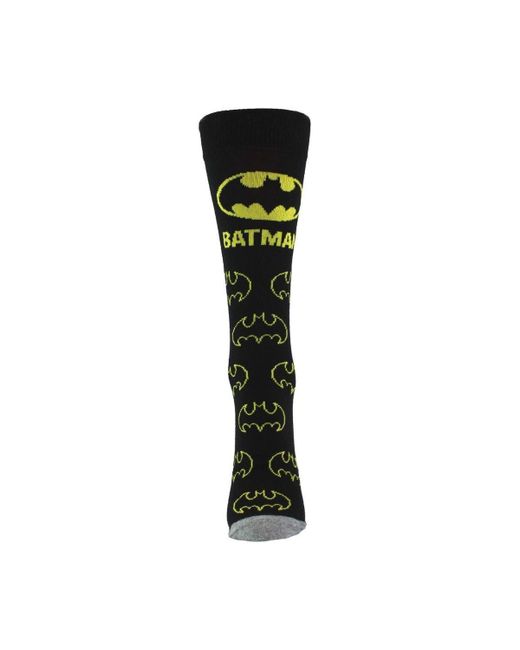 BoohooMAN Black Dc Comics Novelty Batman Socks | Funny Assorted Gift Socks For Batman Lovers for men