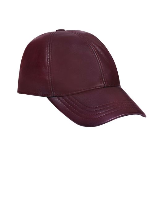 BoohooMAN Purple Infinity Leather Real Nappa Leather Adjustable Golf Snapback Plain Baseball Cap Hat for men