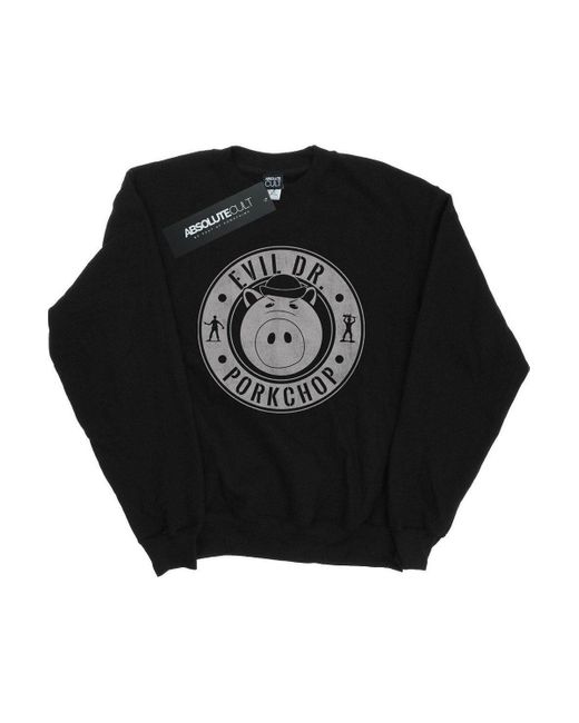 BoohooMAN Black Disney Toy Story Evil Dr Pork Chop Sweatshirt for men