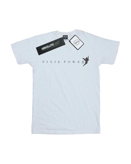 BoohooMAN White Disney Tinker Bell Pixie Power T-shirt for men
