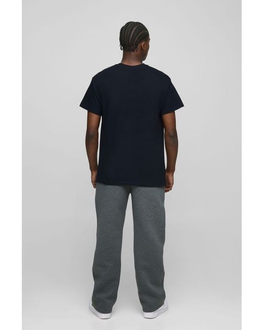 BoohooMAN Black Basic Crew Neck T-Shirt for men