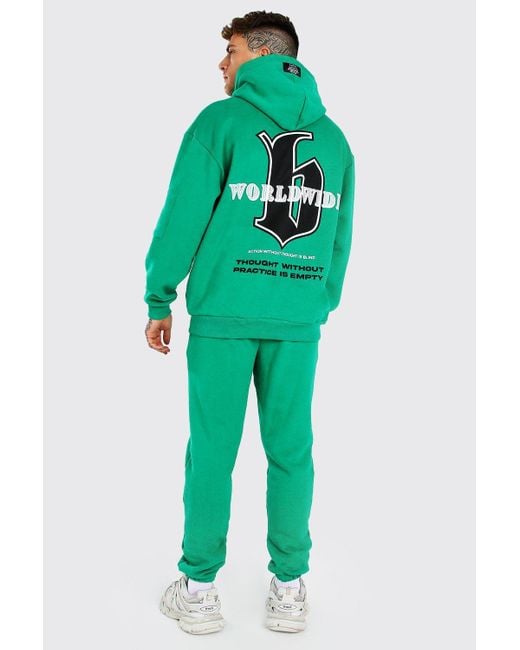 boohooman oversized tracksuit