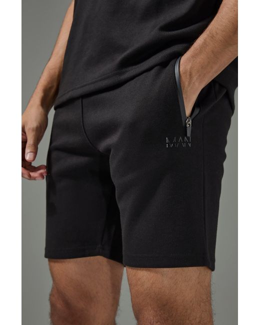BoohooMAN Man Active Pro Fleece Slim Fit 5inch Shorts in Black for Men Lyst UK