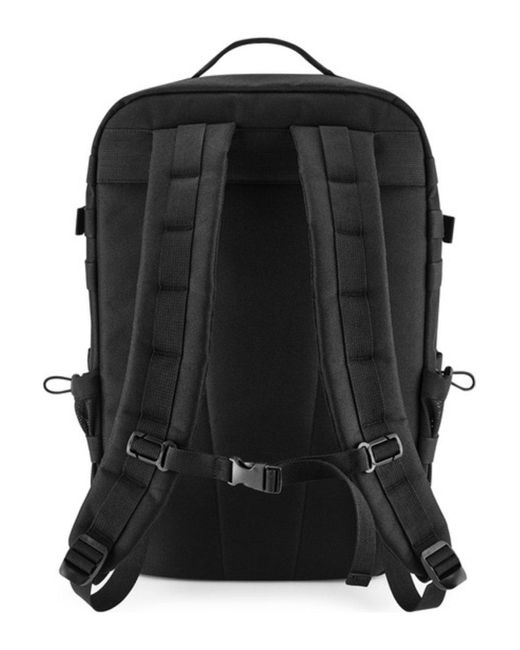 BoohooMAN Black Bagbase Molle Tactical Backpack for men