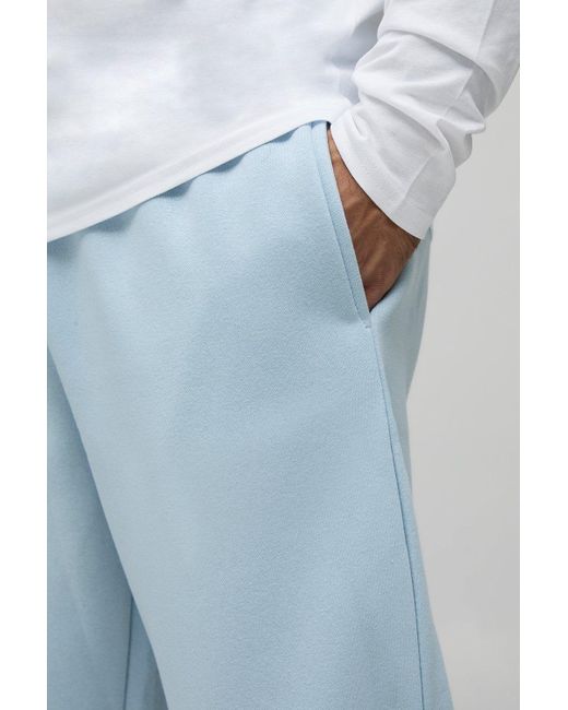 Basic Straight Leg Jogger Boohoo de color Blue