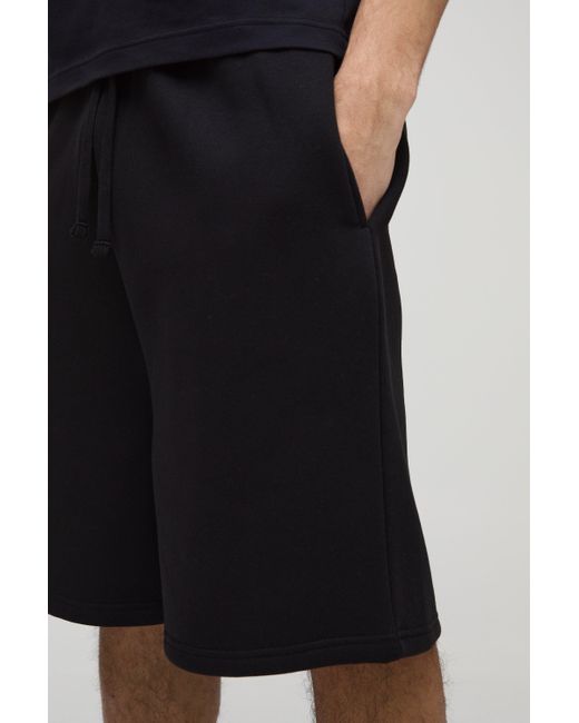 BoohooMAN Oversize Basic Shorts in Black für Herren