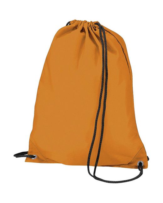 BoohooMAN Orange Bagbase Budget Water Resistant Sports Gymsac Drawstring Bag (11l) Pack Of 2 for men