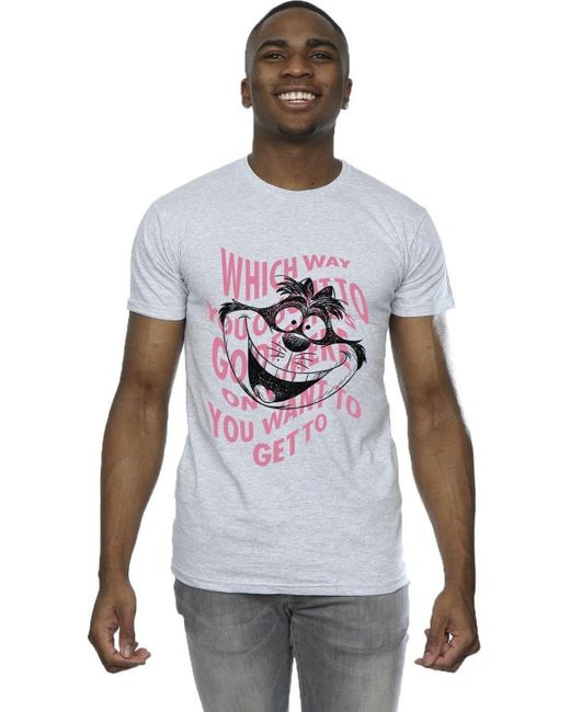 BoohooMAN White Disney Alice In Wonderland Chesire Cat T-shirt for men