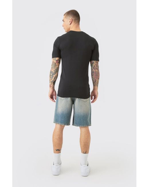 Boohoo Black 2 Pack Muscle Fit T-shirt