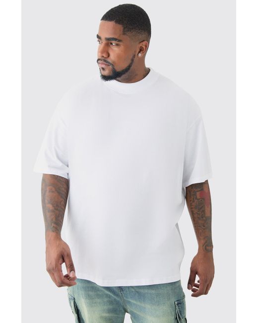 BoohooMAN Plus Oversized California Floral T-shirt In White for men