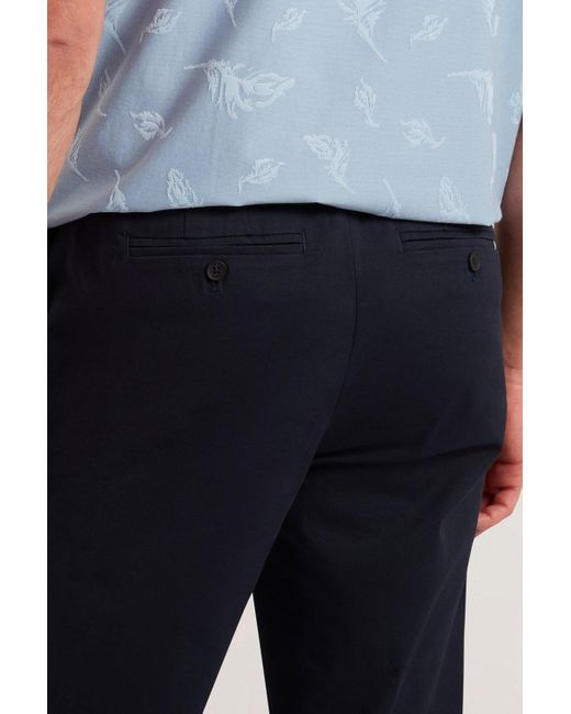 BoohooMAN Blue Bernads Reg Fit Chino Navy for men