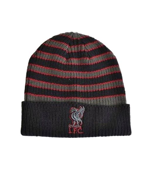BoohooMAN Red Liverpool Fc Mass Turned Up Cuff Beanie for men