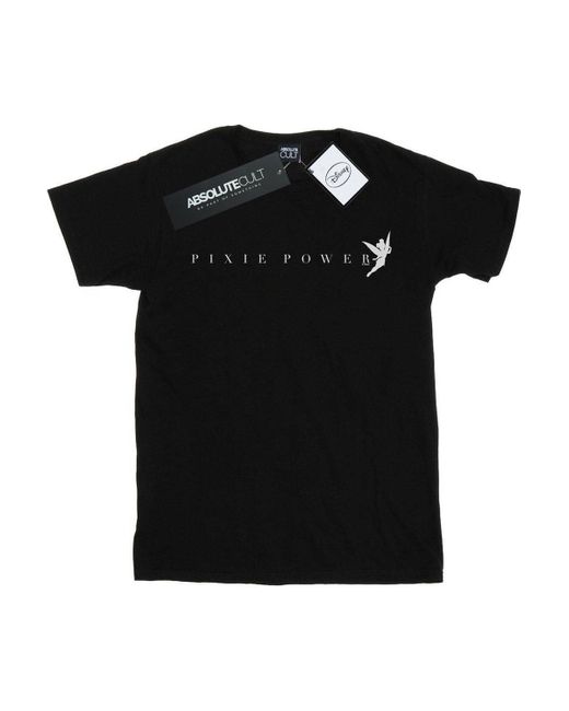 BoohooMAN Black Disney Tinker Bell Pixie Power T-shirt for men