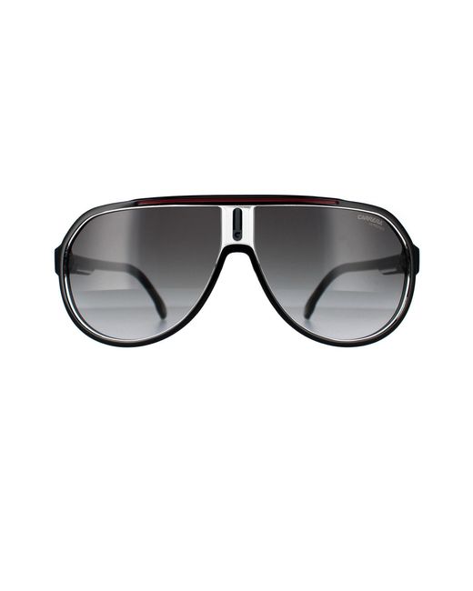 BoohooMAN Carrera Aviator Black Red Dark Grey Gradient 1057/s for men