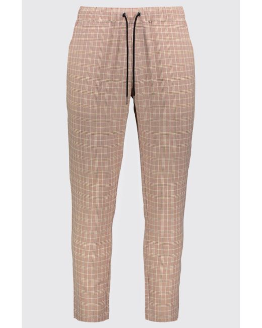 boohooman smart checked jogger
