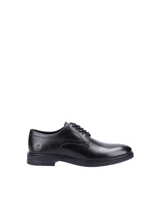 BoohooMAN White Hush Puppies 'sterling' Smooth Leather Lace Shoes for men