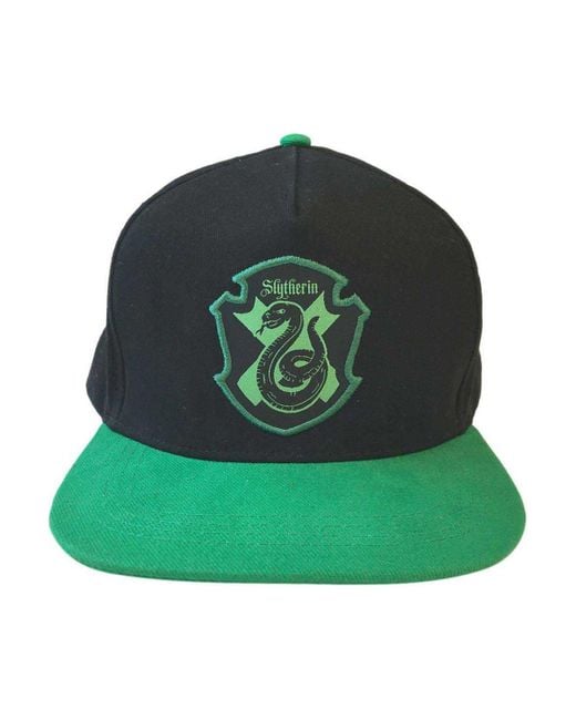 BoohooMAN Green Harry Potter Slytherin Snapback Cap for men