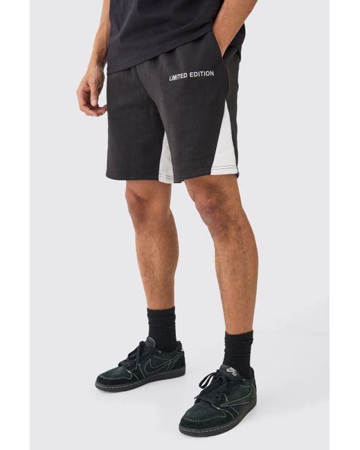 BoohooMAN Black Relaxed Limited Edition Gusset Short for men