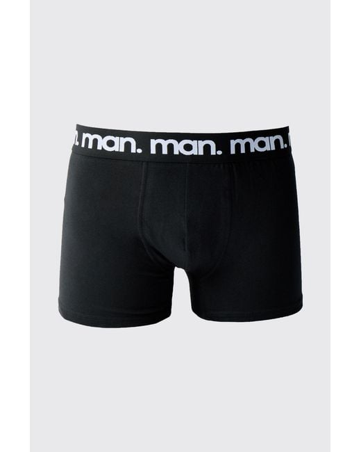 BoohooMAN Black 5 Pack Boxers for men