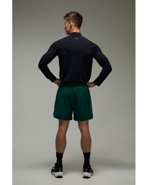 BoohooMAN Black Common Pace Running Reflective Muscle Fit 1/4 Zip for men