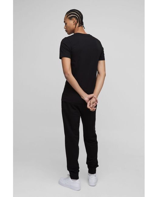 BoohooMAN Basic Jogginghose in Black für Herren